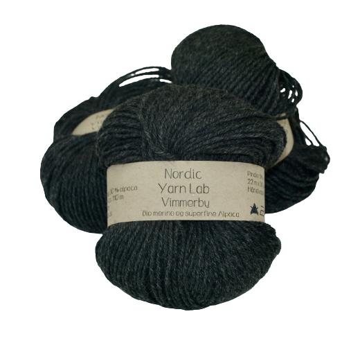 Vimmerby Dark Grey 0154 fra Nordic Yarn Lab