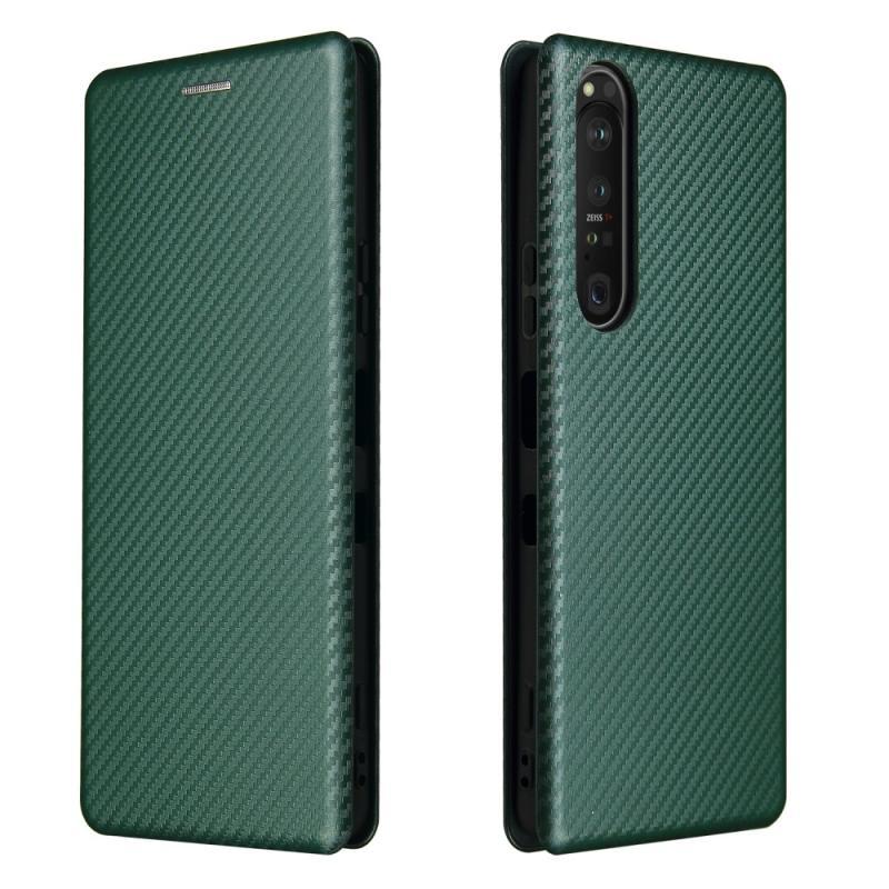 Sony Xperia III 5G Flip Cover med Kortholder - Grøn