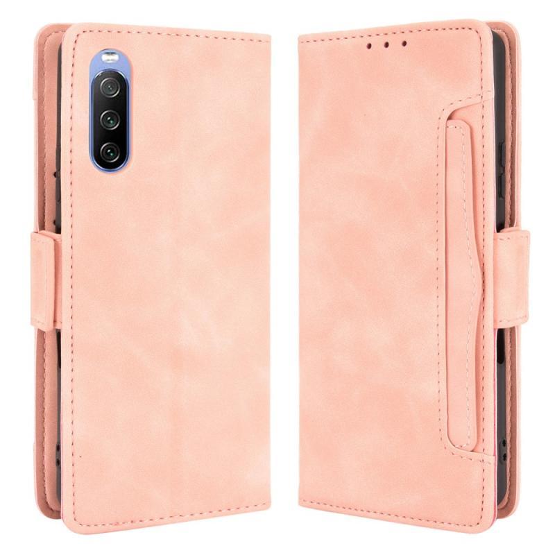 Sony Xperia 10 Iii 5g Læder Cover   Pung Aftagelig Kortholder Pink