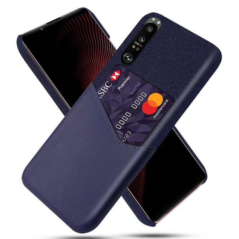 Sony Xperia III 5G Læder Cover med Kortholder - Blå