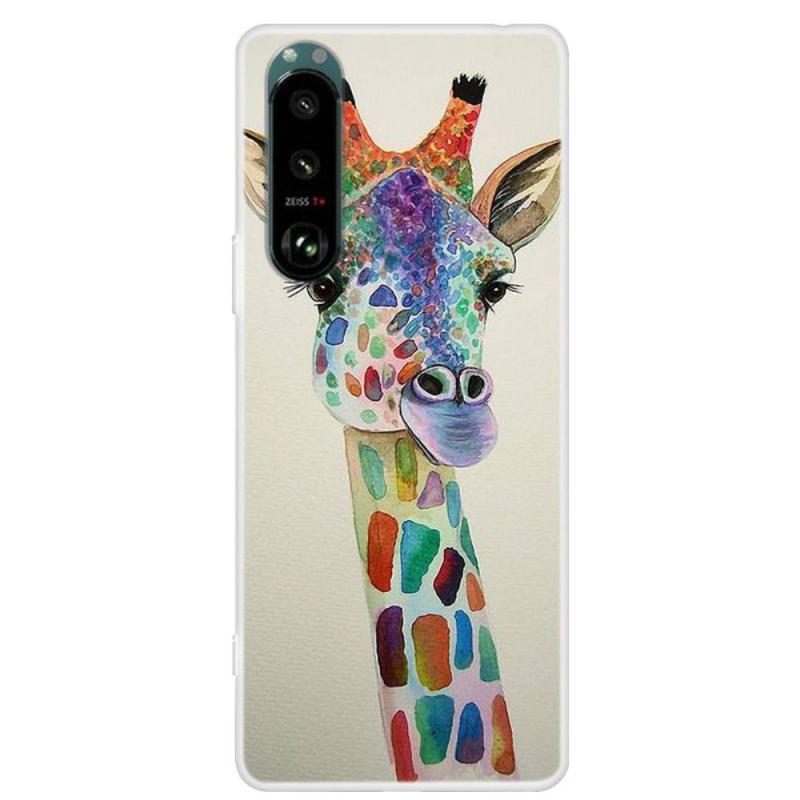 Sony Xperia III 5G Gummi Cover med Giraf Design