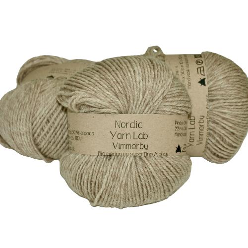 Vimmerby Light Beige Garn fra Nordic Yarn Lab - Kvalitet!