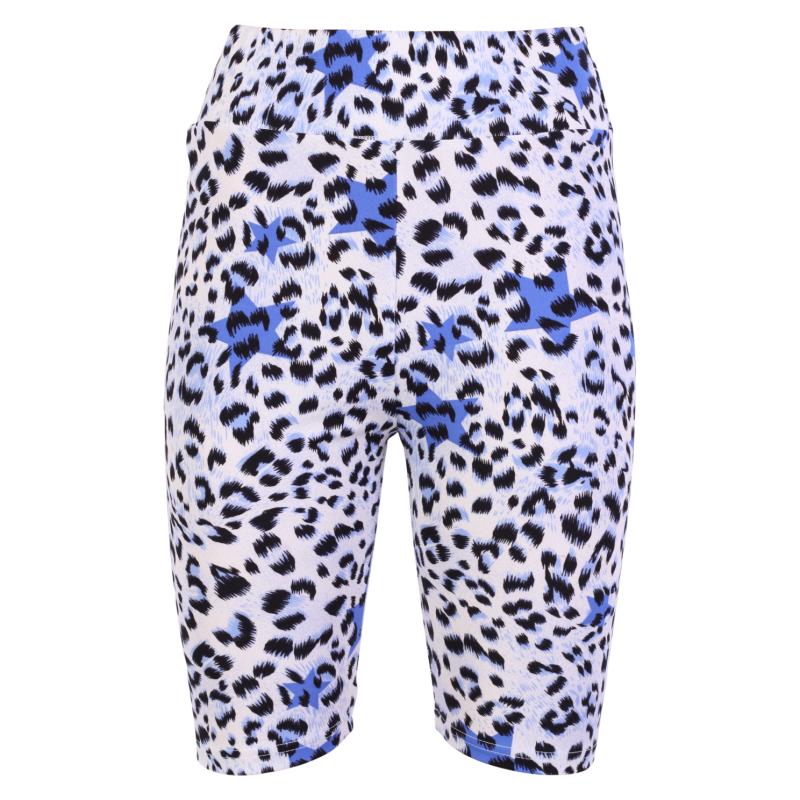 Dame Cykelshorts i Blå - Smart Design med Print