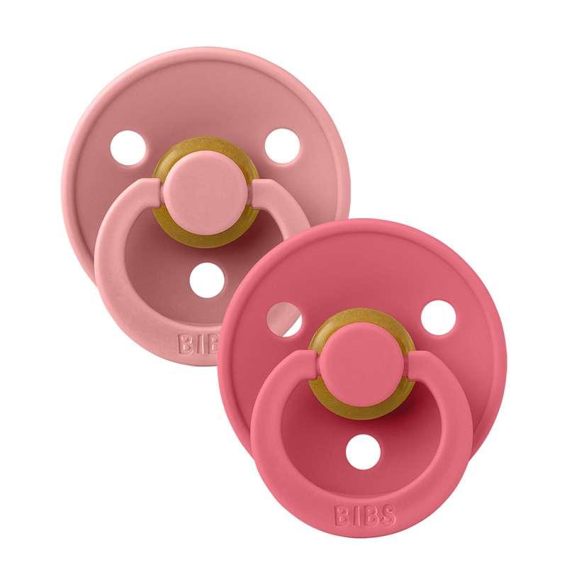 Anatomisk Colour Sut 2-Pak i Naturgummi - Dusty Pink Coral