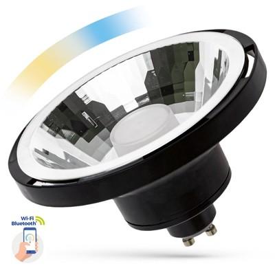 10w Sort Smart Home Led Spot   Tuya Smart Life, Virker Med Google Home, Alexa Og Smartphones, Gu10 Ar111   Dæmpbar : Via Smart Home, Kulør : Cct (varm Til Kold Hvid) fra Spectrum