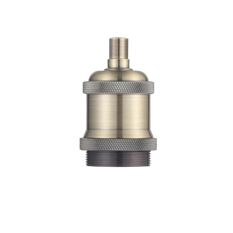 Klassisk E27 Antik Messing Fatning - Perfekt til Lamper