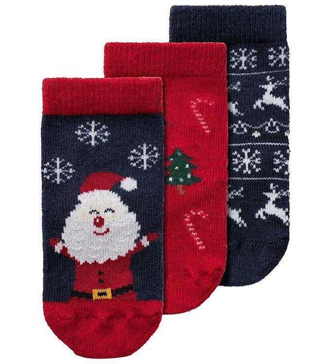 3 Pak Strømper Nbnrichristmas - Mørk Safir Jester