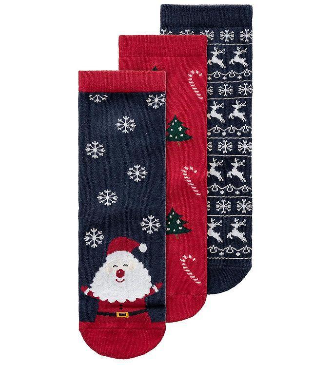 3-pak Strømper Nmmrichristmas - Mørk Safir Jester