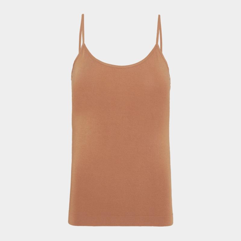 Bambus Top | Lysebrun Bambus Top Med Tynde Stropper Fra , fra Boody hos Bambustøj.dk 9351383008178