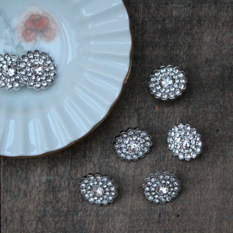 Bling Knap 15 Mm i Metal - Smuk Tilbehør til Dit Projekt