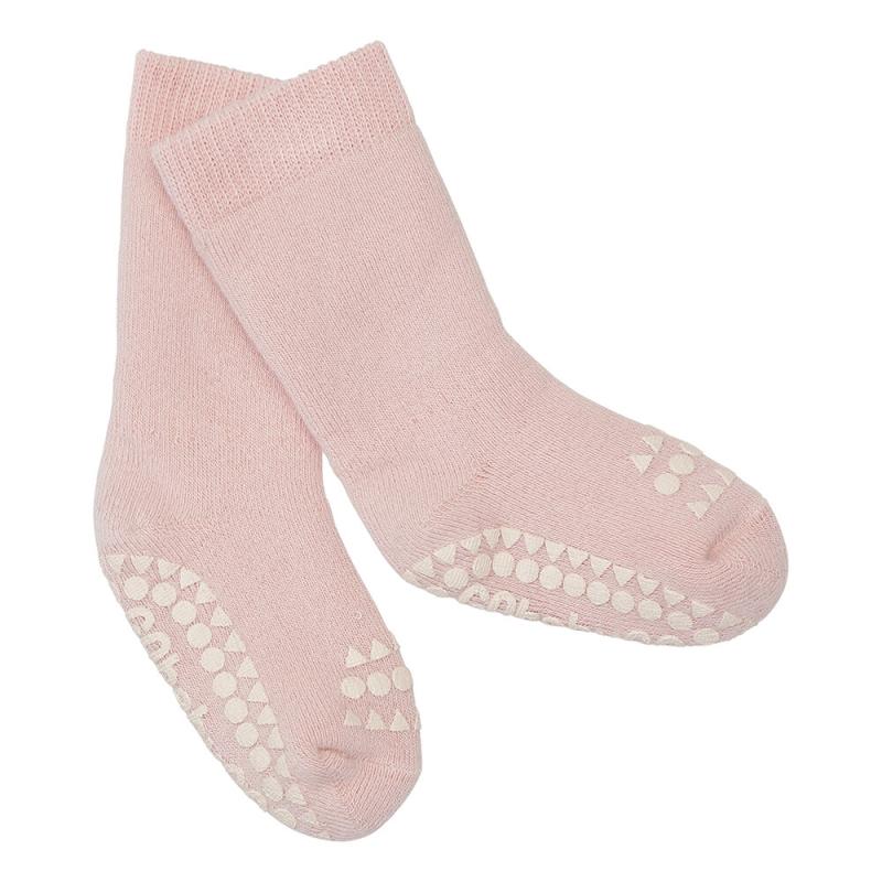 Skridsikre Uldstrømper til Små Børn - Soft Pink