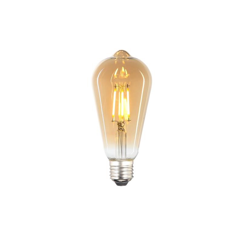 Dæmpbar 4W Amber LED Pære E27 fra Essentials