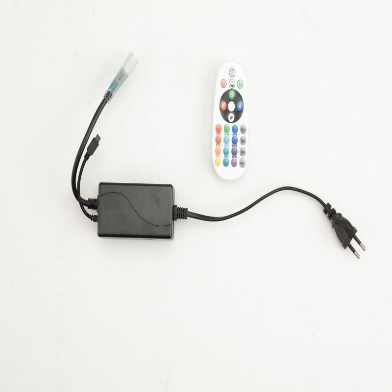 Neon Flex RGB Adapter med Fjernbetjening fra Lightish