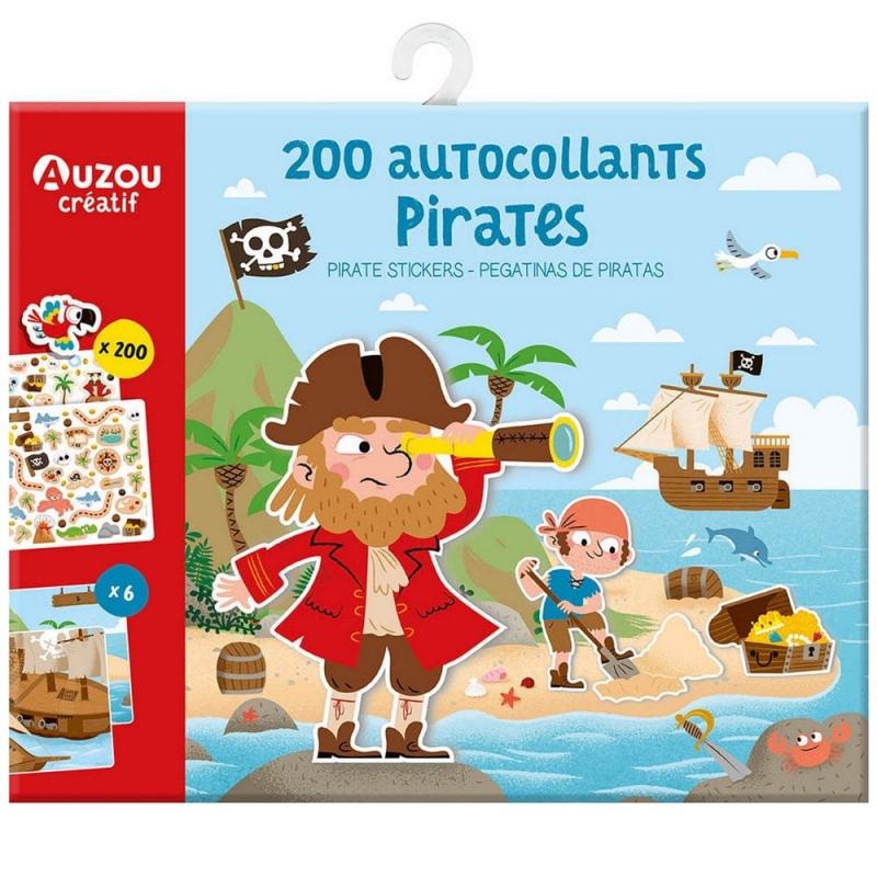 Auzou Klistermærker Pirat 200 Stk