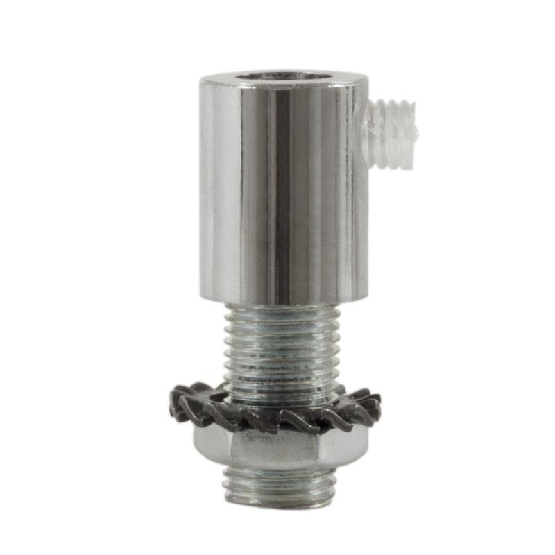 Cylinder Kabelklemme Metal Klar Krom fra Creative Cables