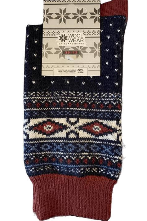 Uldsokker M  Snefnug fra Wool Of Scandinavia