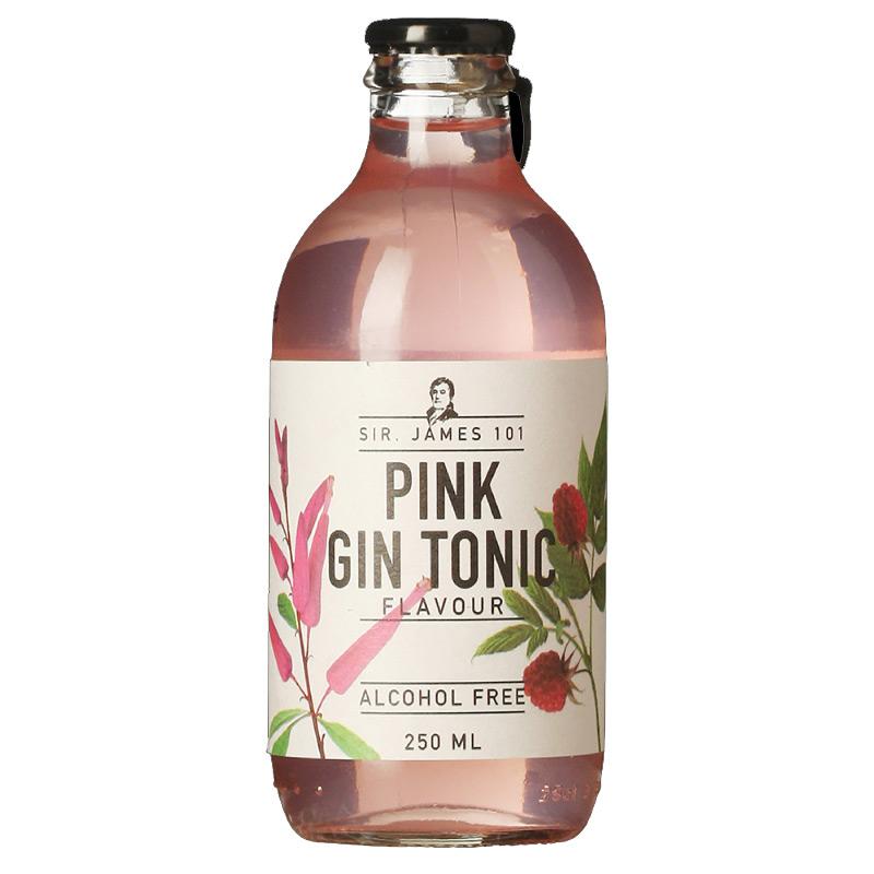 Sir James 101 Pink Gin Tonic - Alkoholfri Mocktail Nytår