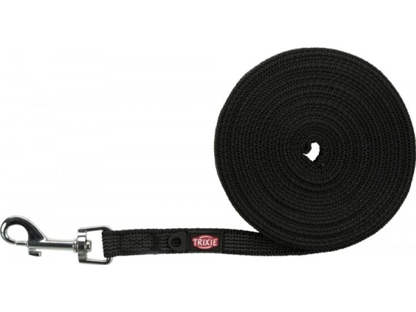 Sporline, Gummieret, Sm: 5 M 15 Mm, Sort fra Trixie