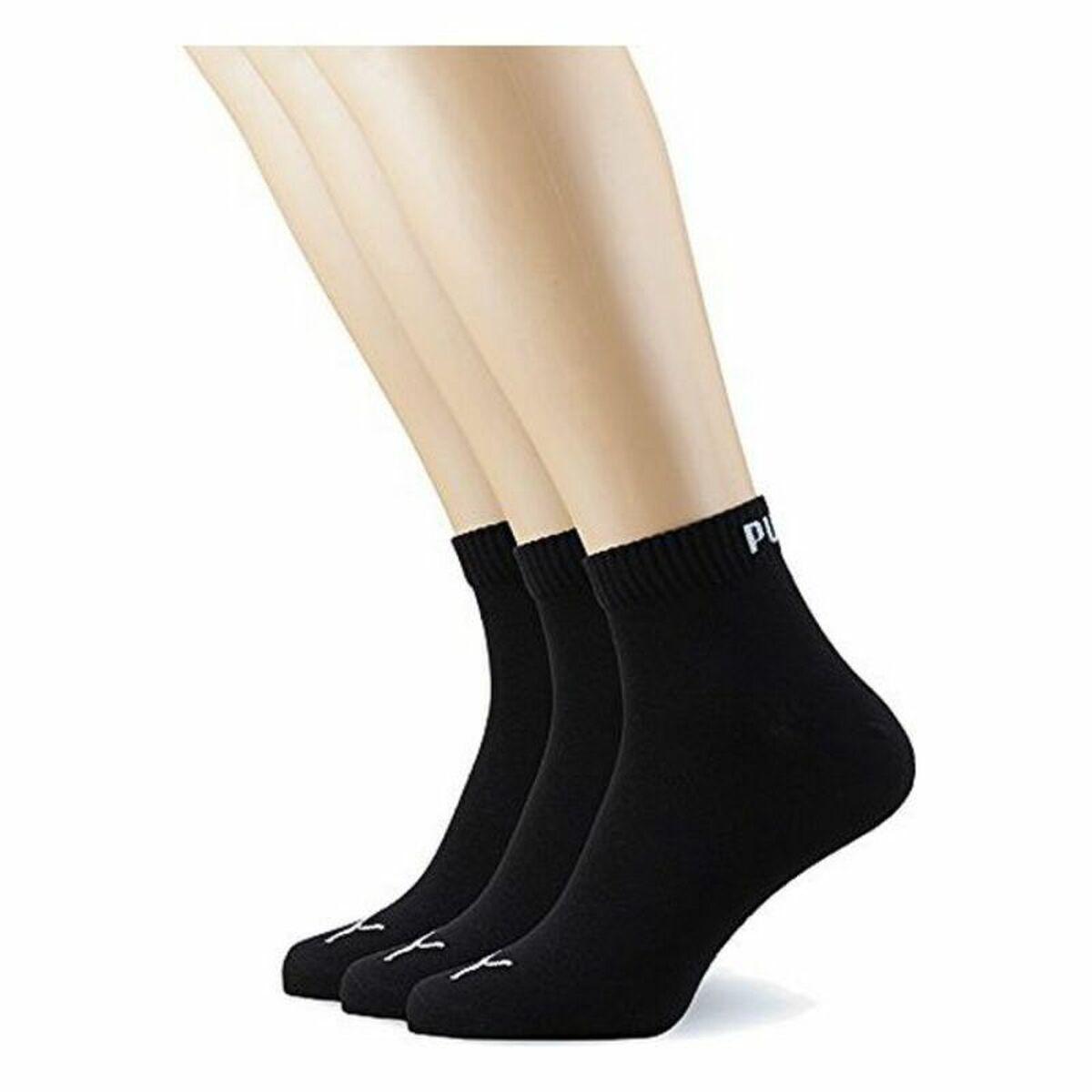 Sportsstrømper Puma Quarter Sort 35 38 fra