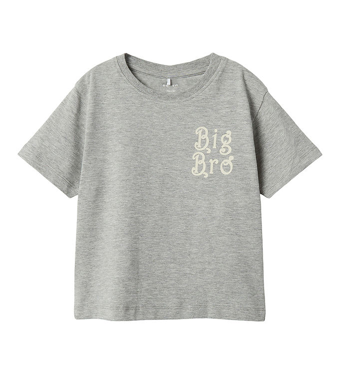 T Shirt   Nmmlaby   Grey Melange fra Name It