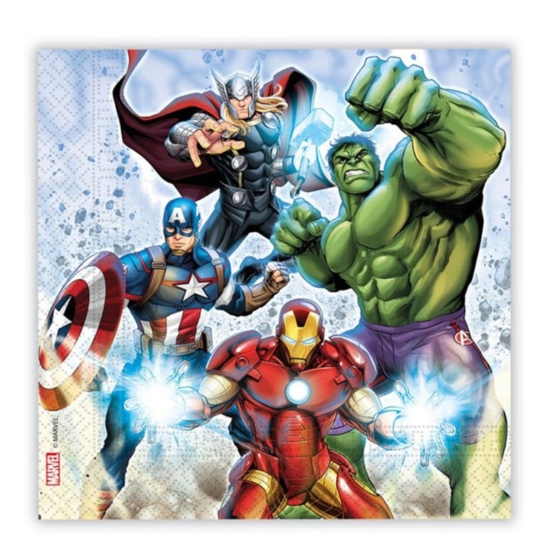 Avengers Servietter - 20 Stk til Superheltefest