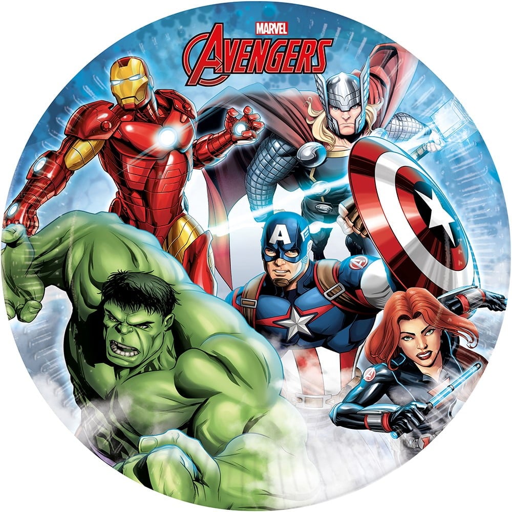 Avengers Tallerkener   8 Pak