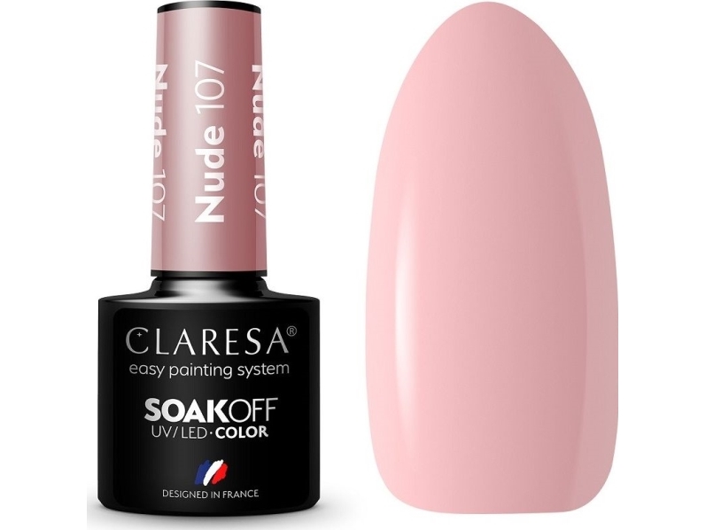 Soak  Off Led  Nude Hybrid Varnish  Nude Pink fra Claresa hos Computersalg.dk 5902846077534