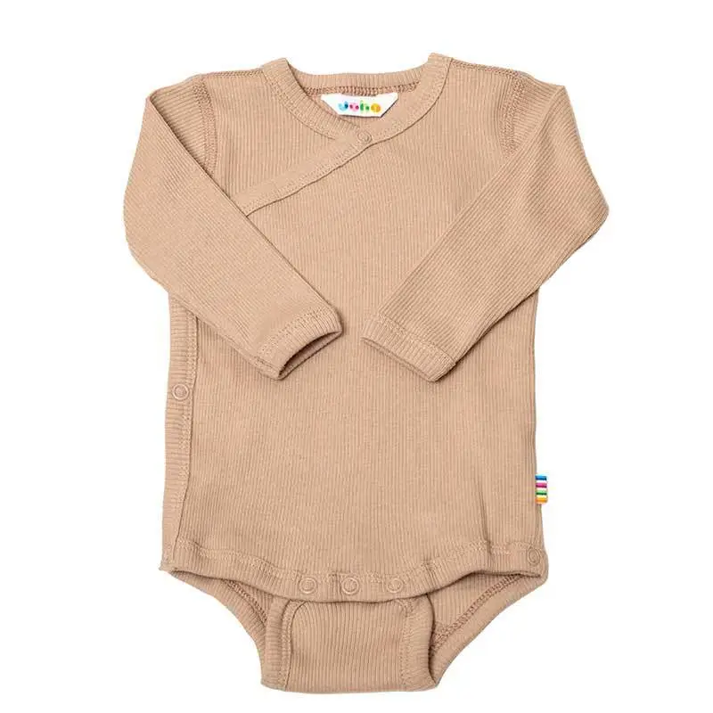 Body Med Sideluk Beige økologisk Rib Bomuld fra Joha