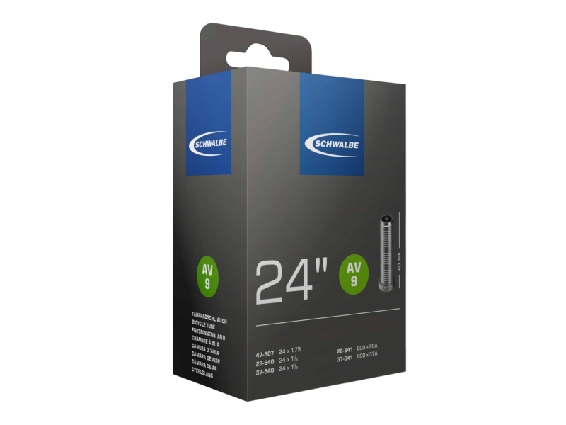 10419310v, Schrader Ventil, 24", 25.4   44.45 Mm, 4 Cm, Sort, Tyskland fra Schwalbe
