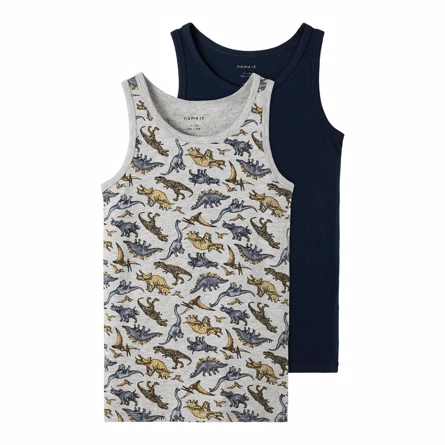 2 Pak Basis Tanktops Dino fra Name It