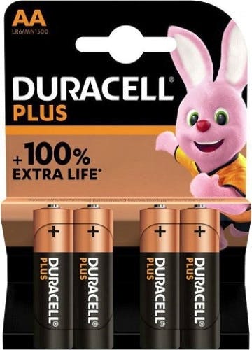 Duracell AA Plus Power Batterier - 4 Stk Tilbud