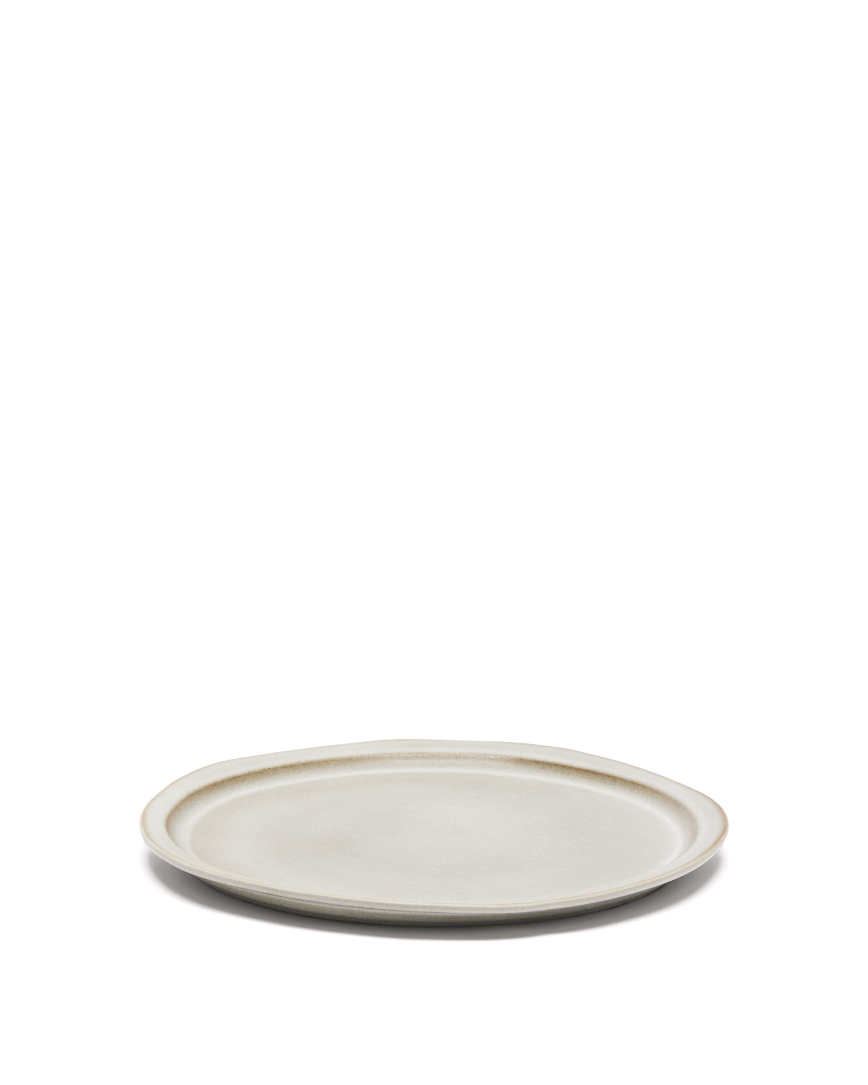 Kave Home Coval Flad Tallerken  Rund Beige Keramik  ø28