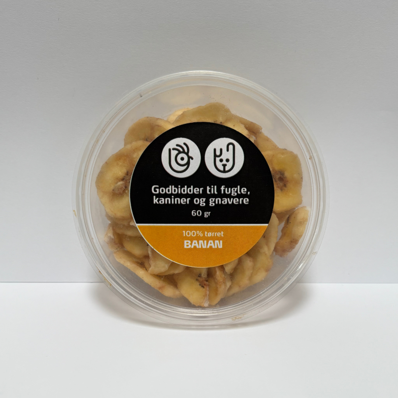 100  Tørret Banan   Snack Til Gnavere
