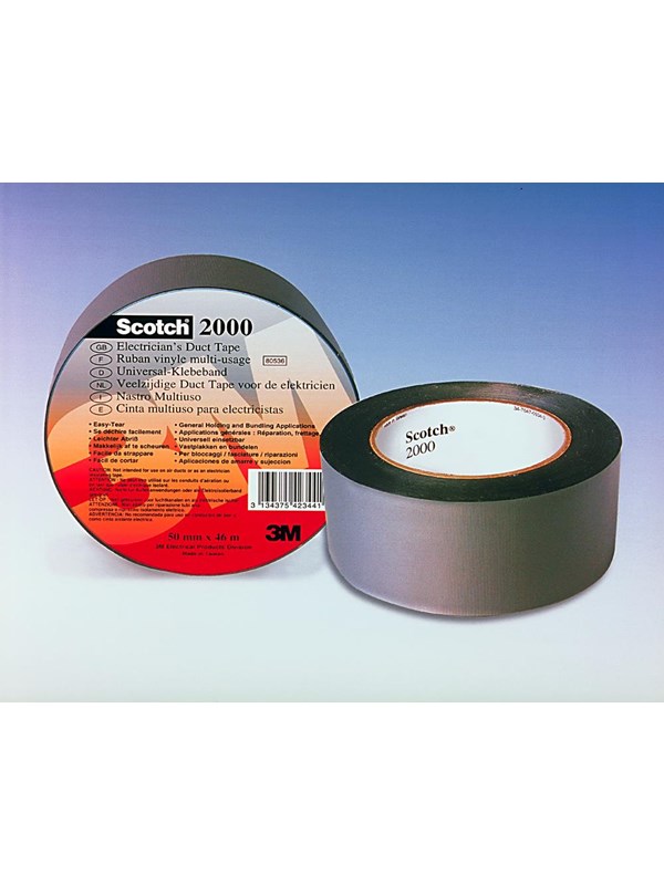 3m Scotch  Tape 2000 Lysegrå Farve  50 Mm   46      15 Mm Tyk