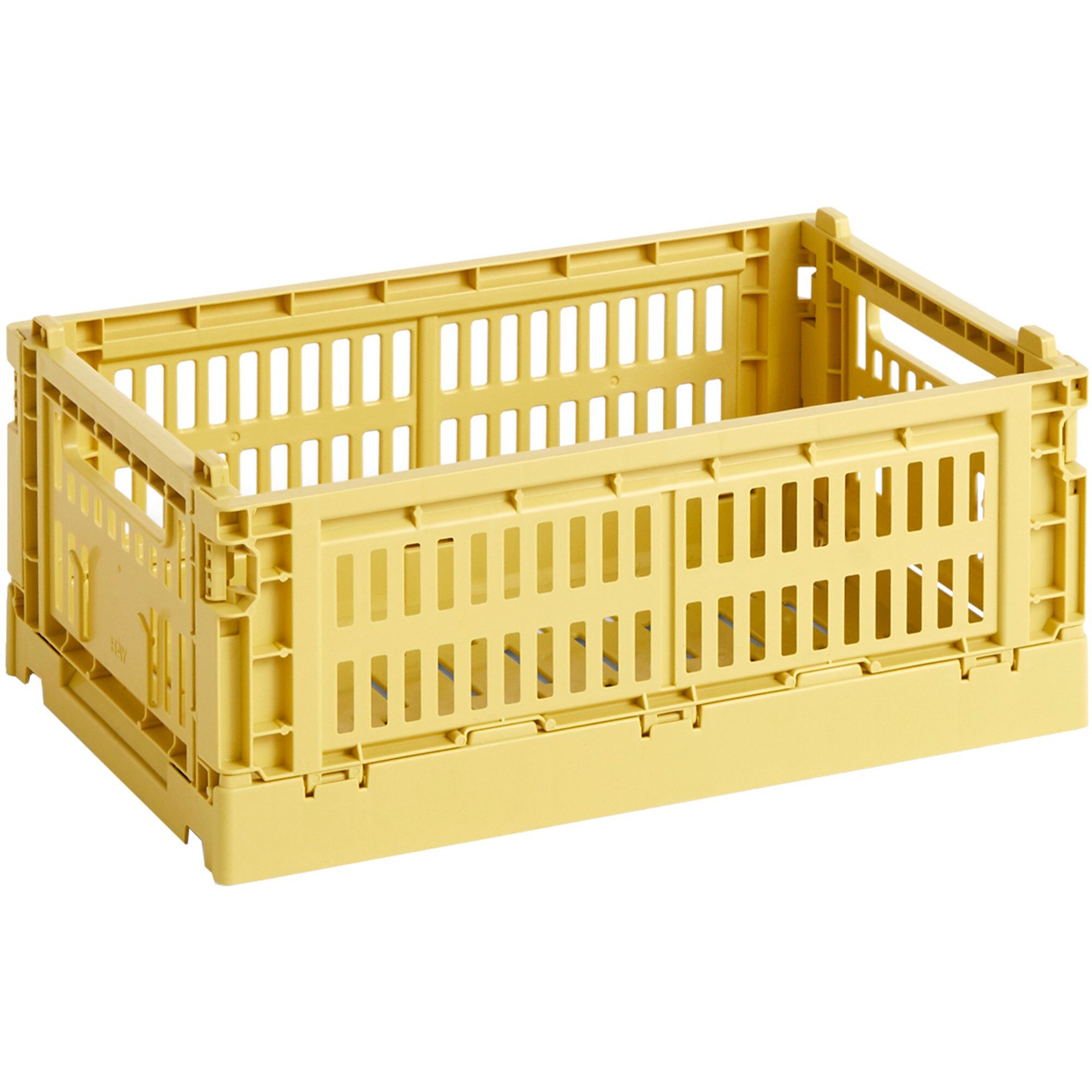 Colour Crate Opbevaringskasse, Small, Dusty Yellow fra Hay