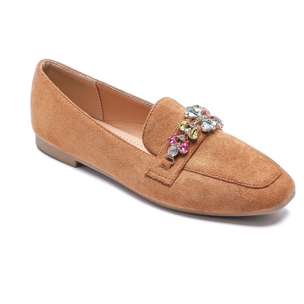 Beth Dame Loafers Vg25   Camel fra Shoes