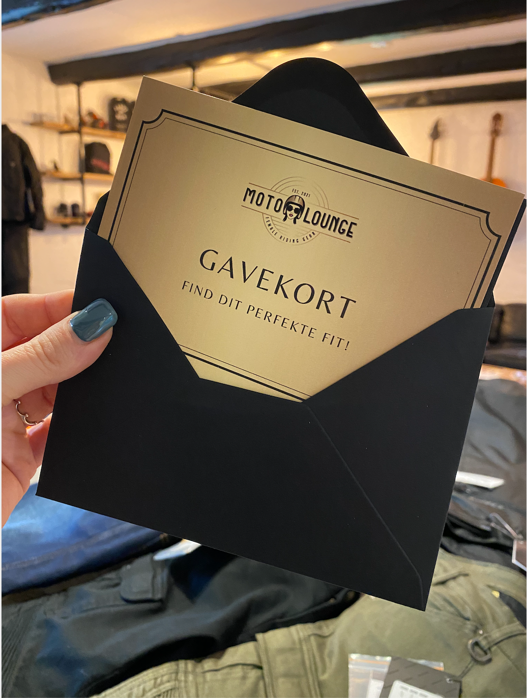 Gavekort Hjemmelevering fra Moto Lounge
