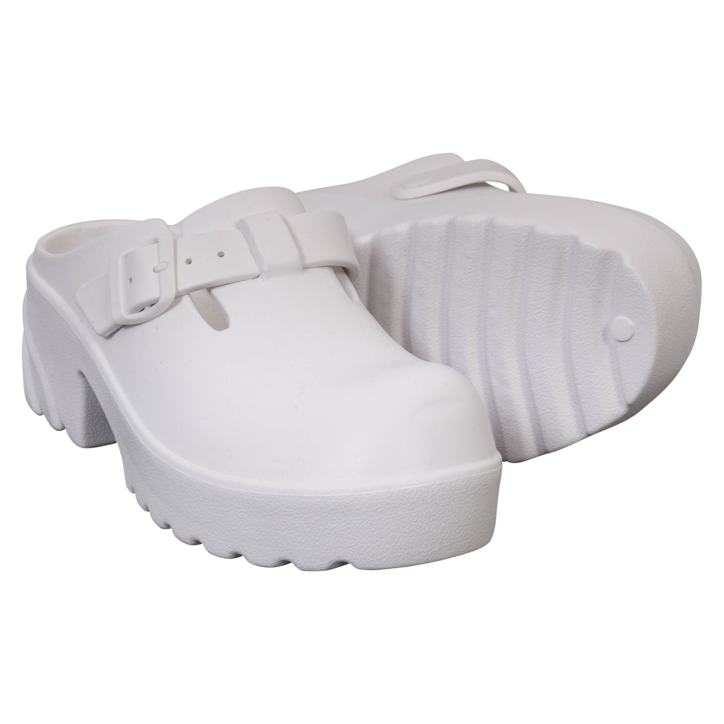 Chunky Dame Clogs  Hvid fra Nn hos dansk.dk 5714470243588